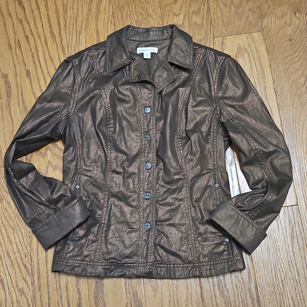 Coldwater Creek Bronze Jacket size 12